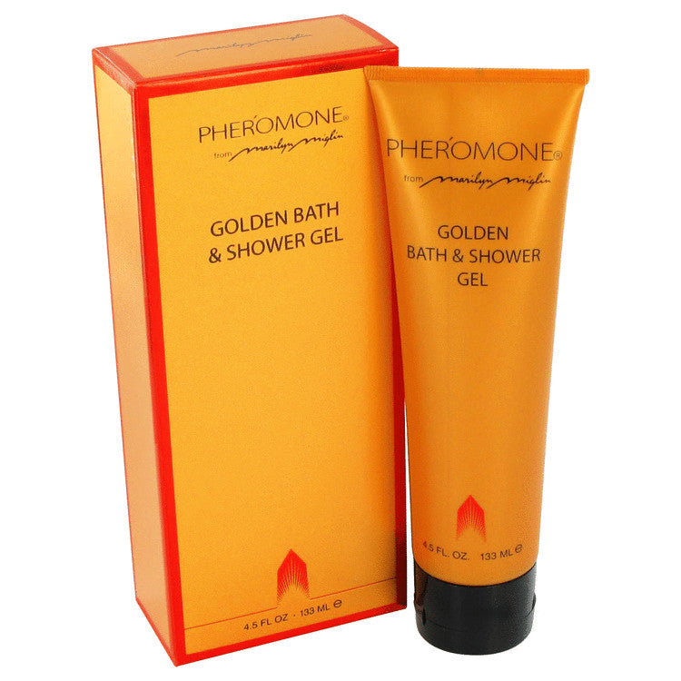 PHEROMONE by Marilyn Miglin Golden Bath & Shower Gel 4.5 oz for