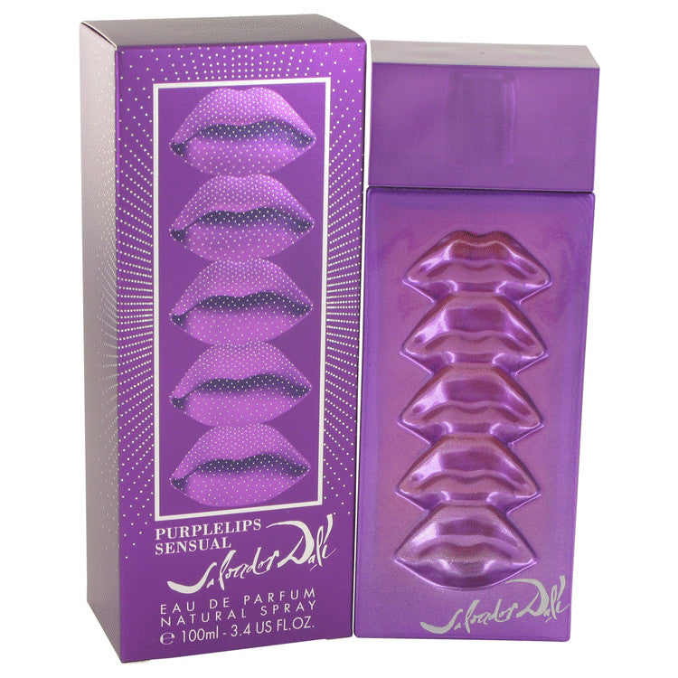 Purple Lips Sensual by Salvador Dali Eau De Parfum Spray 3.4 oz for Women