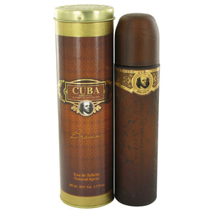 CUBA Brown by Fragluxe Eau De Toilette Spray 3.4 oz for Men