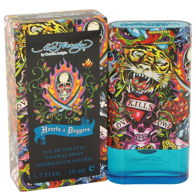 Ed Hardy Hearts & Daggers by Christian Audigier Eau De Toilette Spray 1.7 oz for Men