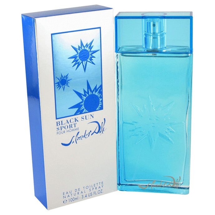Black Sun Sport by Salvador Dali Eau De Toilette Spray 3.4 oz for Men