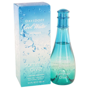Cool Water Summer Dive by Davidoff Eau De Toilette Spray 3.4 oz for Women