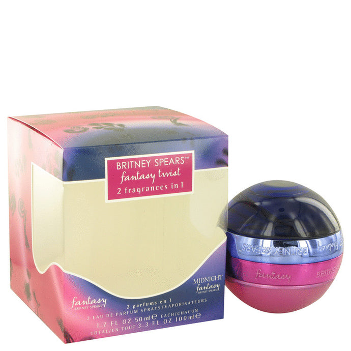 Fantasy Midnight by Britney Spears One of each Fantasy and Fantasy Midnight 1.7 oz each Inside a Special Twist Off Bottle 3.4 oz for Women