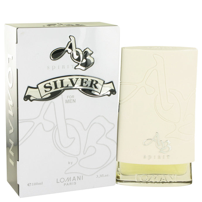 AB Spirit Silver by Lomani Eau De Toilette Spray 3.3 oz for Men