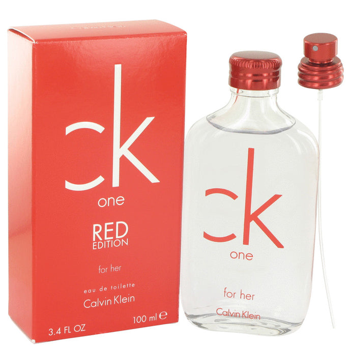 CK One Red by Calvin Klein Eau De Toilette Spray 3.4 oz for Women