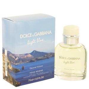 Light Blue Discover Vulcano by Dolce & Gabbana Eau De Toilette Spray 2.5 oz for Men