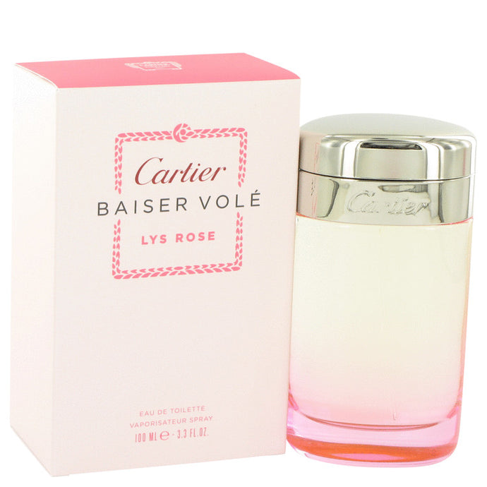 Baiser Vole Lys Rose by Cartier Eau De Toilette Spray 3.3 oz for Women