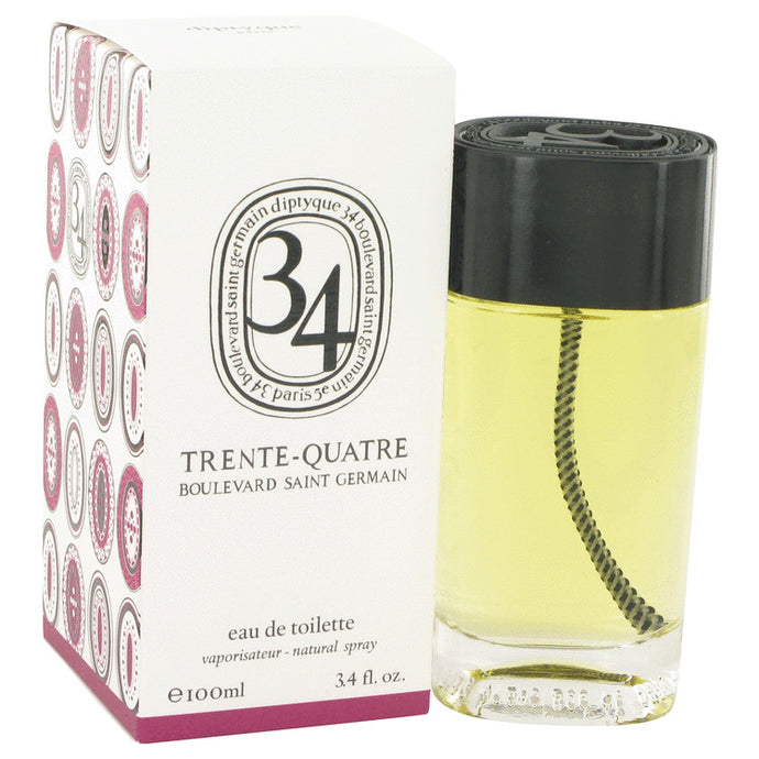 34 boulevard saint germain by Diptyque Eau De Toilette Spray (Unisex) 3.4 oz for Women