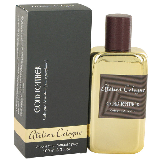 Gold Leather by Atelier Cologne Pure Perfume Spray 3.3 oz for Men