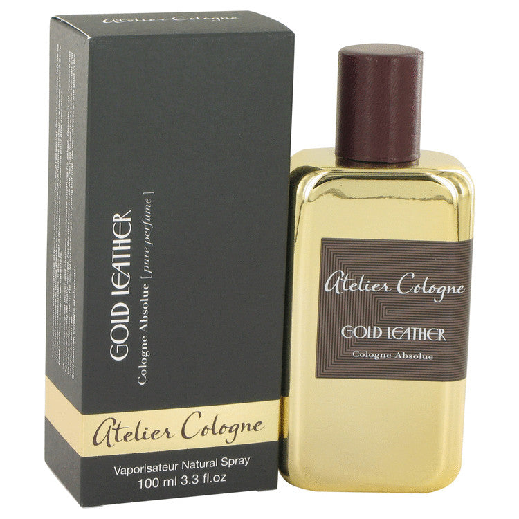 Gold Leather by Atelier Cologne Pure Perfume Spray 3.3 oz for Men