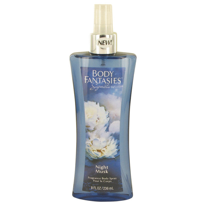 Body Fantasies Signature Night Musk by Parfums De Coeur Body Spray 8 oz for Women