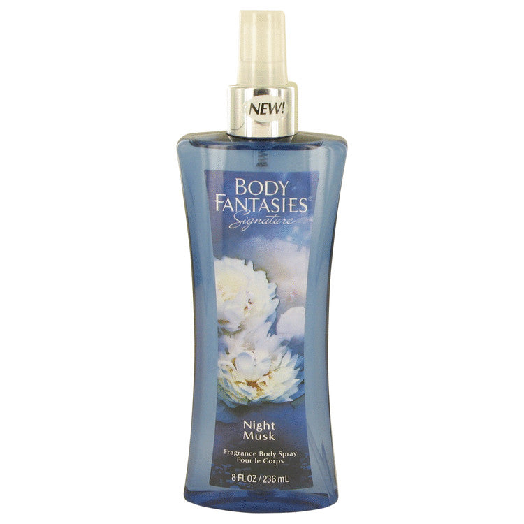 Body Fantasies Signature Night Musk by Parfums De Coeur Body Spray 8 oz for Women