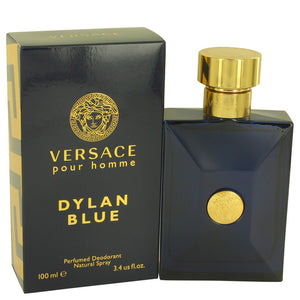 Versace Pour Homme Dylan Blue by Versace Deodorant Spray 3.4 oz for Men