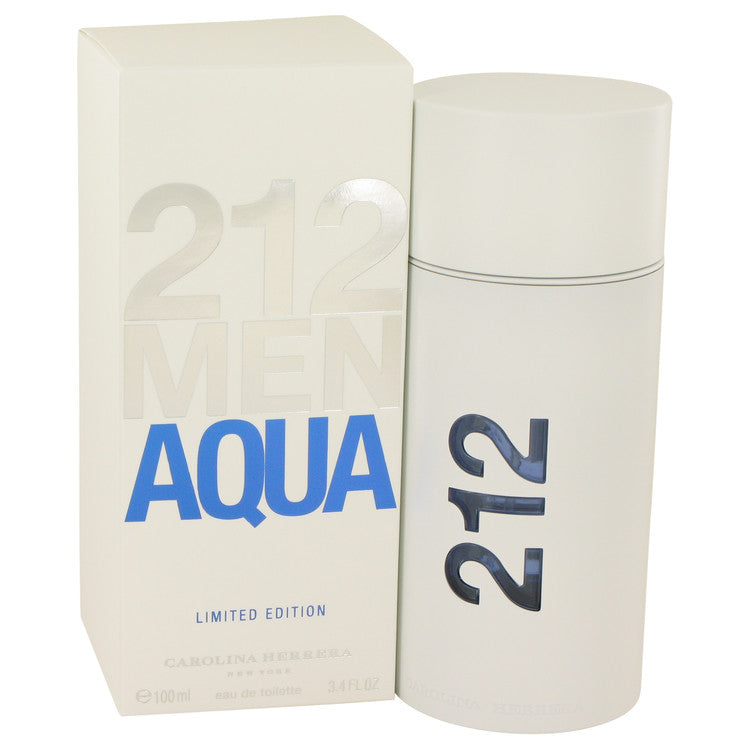 212 Aqua by Carolina Herrera Eau De Toilette Spray 3.4 oz for Men