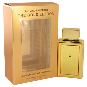 The Golden Secret by Antonio Banderas Eau De Toilette Spray (The Gold Edition) 3.4 oz for Men