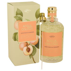 4711 Acqua Colonia White Peach & Coriander by Maurer & Wirtz Eau De Cologne Spray (Unisex) 5.7 oz for Women