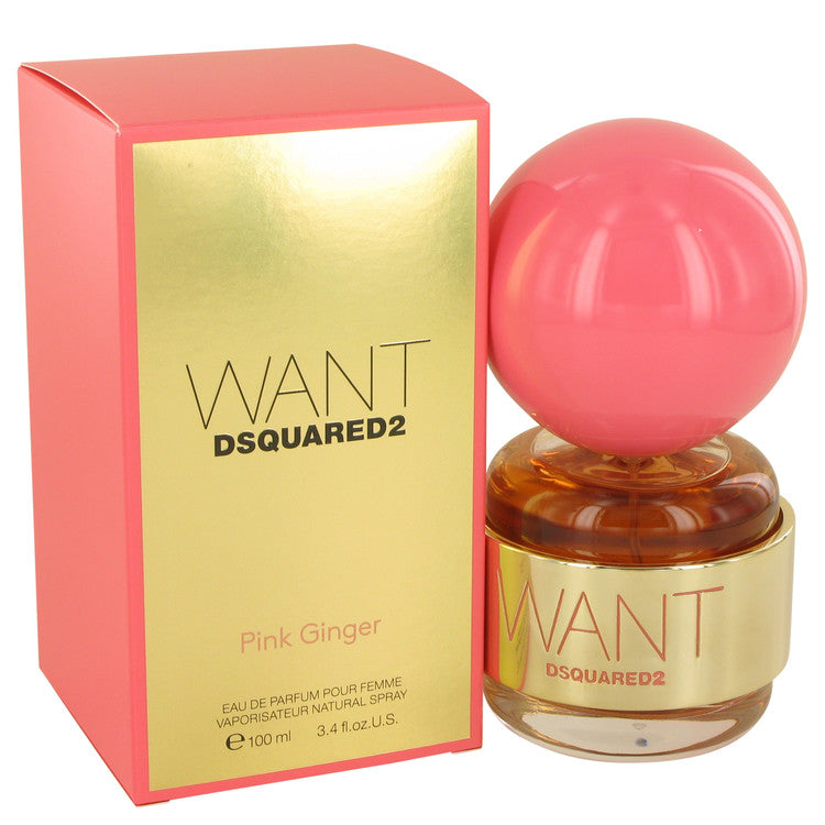 Dsquared2 Want Pink Ginger by Dsquared2 Eau De Parfum Spray 3.4 oz for Women