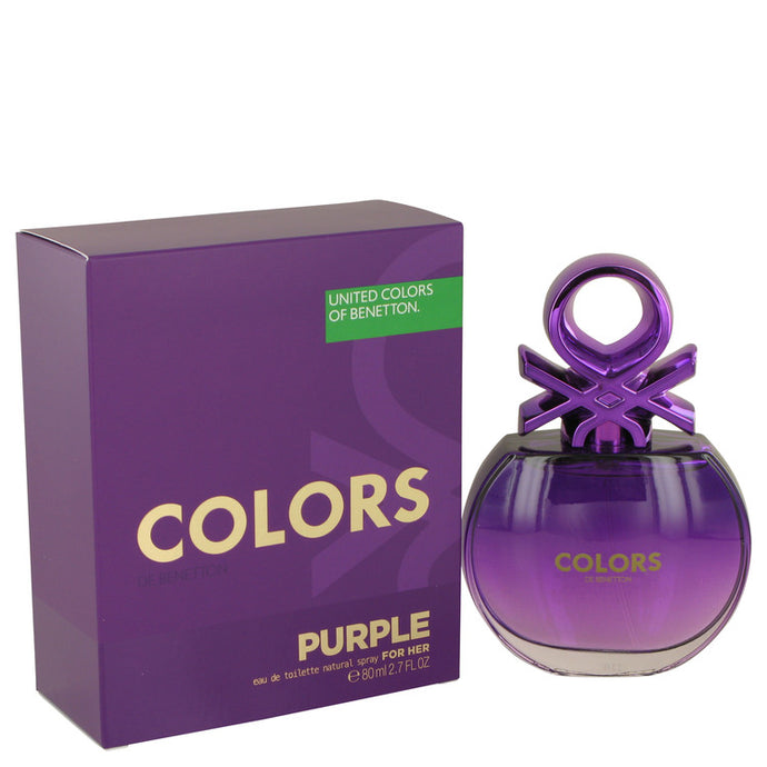 United Colors of Benetton Purple by Benetton Eau De Toilette Spray 2.7 oz for Women