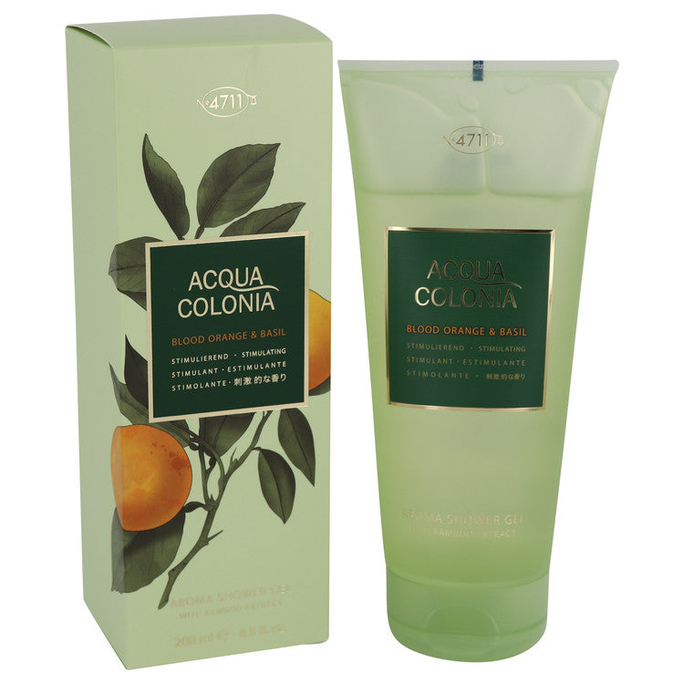 4711 Acqua Colonia Blood Orange & Basil by Maurer & Wirtz Shower Gel 6.8 oz for Women