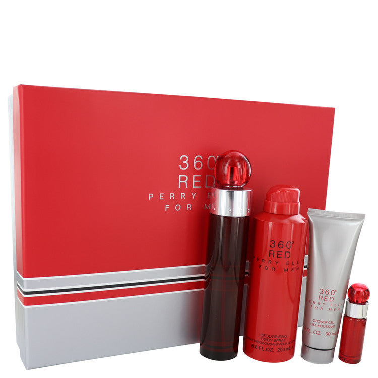 Perry Ellis 360 Red by Perry Ellis Gift Set -- for Men
