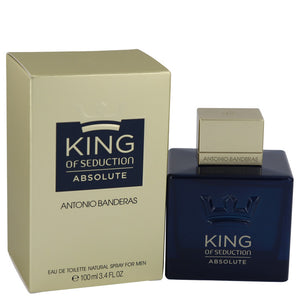 King of Seduction Absolute by Antonio Banderas Eau De Toilette Spray 3.4 oz for Men