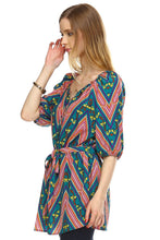 Christine V Belted Button-Front Top - WholesaleClothingDeals - 14