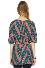 Christine V Belted Button-Front Top - WholesaleClothingDeals - 15