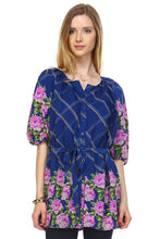 Christine V Belted Button-Front Top - WholesaleClothingDeals - 5