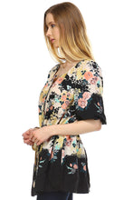 Christine V Belted Button-Front Top - WholesaleClothingDeals - 2