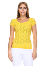 Urban Love Textured Knit Stretch Glitter Top - WholesaleClothingDeals - 25