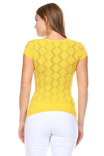 Urban Love Textured Knit Stretch Glitter Top - WholesaleClothingDeals - 27