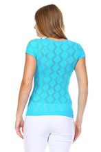 Urban Love Textured Knit Stretch Glitter Top - WholesaleClothingDeals - 19