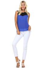 Marcelle Margaux Stud Detail Sleeveless Sheer Top - WholesaleClothingDeals - 1