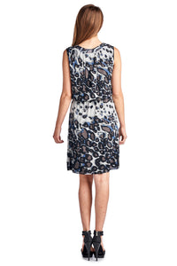 Sharagano Leopard Printed Blouson Dress - WholesaleClothingDeals - 3
