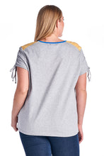 Christine V Plus V-Neck Top with Tie Sleeves - WholesaleClothingDeals - 8