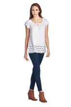 Urban Love Jersey Keyhole Top with Hem Detail - WholesaleClothingDeals - 3