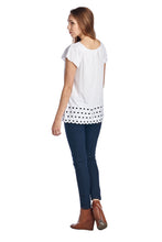 Urban Love Jersey Keyhole Top with Hem Detail - WholesaleClothingDeals - 5