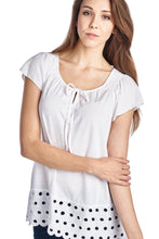 Urban Love Jersey Keyhole Top with Hem Detail - WholesaleClothingDeals - 1
