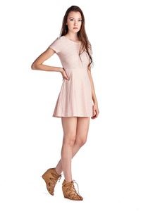 Urban Love Textured Knit Skater Dress - WholesaleClothingDeals - 2
