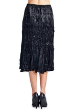 Urban Love Pleated Velour with Chiffon Long Skirt - WholesaleClothingDeals - 3