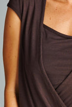 Christine V Short Sleeve Square Neck Wrap Top - WholesaleClothingDeals - 5