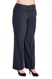 Larry Levine Stripe Pants - WholesaleClothingDeals - 1