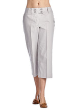 Larry Levine Front Button Stretch Capris - WholesaleClothingDeals - 1