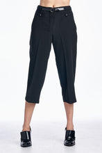 Larry Levine Stretch Capris with Belt - WholesaleClothingDeals - 1