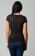 Urban Love Textured Knit Stretch Glitter Top - WholesaleClothingDeals - 3