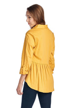 Zac & Rachel Long Sleeve Button Down Woven/Knit Top - WholesaleClothingDeals - 19