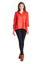 Zac & Rachel Long Sleeve Button Down Woven/Knit Top - WholesaleClothingDeals - 2