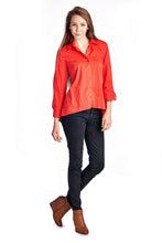 Zac & Rachel Long Sleeve Button Down Woven/Knit Top - WholesaleClothingDeals - 3