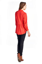 Zac & Rachel Long Sleeve Button Down Woven/Knit Top - WholesaleClothingDeals - 5