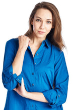 Zac & Rachel Long Sleeve Button Down Woven/Knit Top - WholesaleClothingDeals - 10